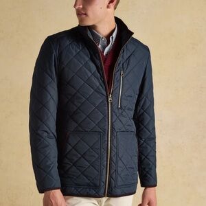 Maynard Navy Diamond Quilted Jacket
